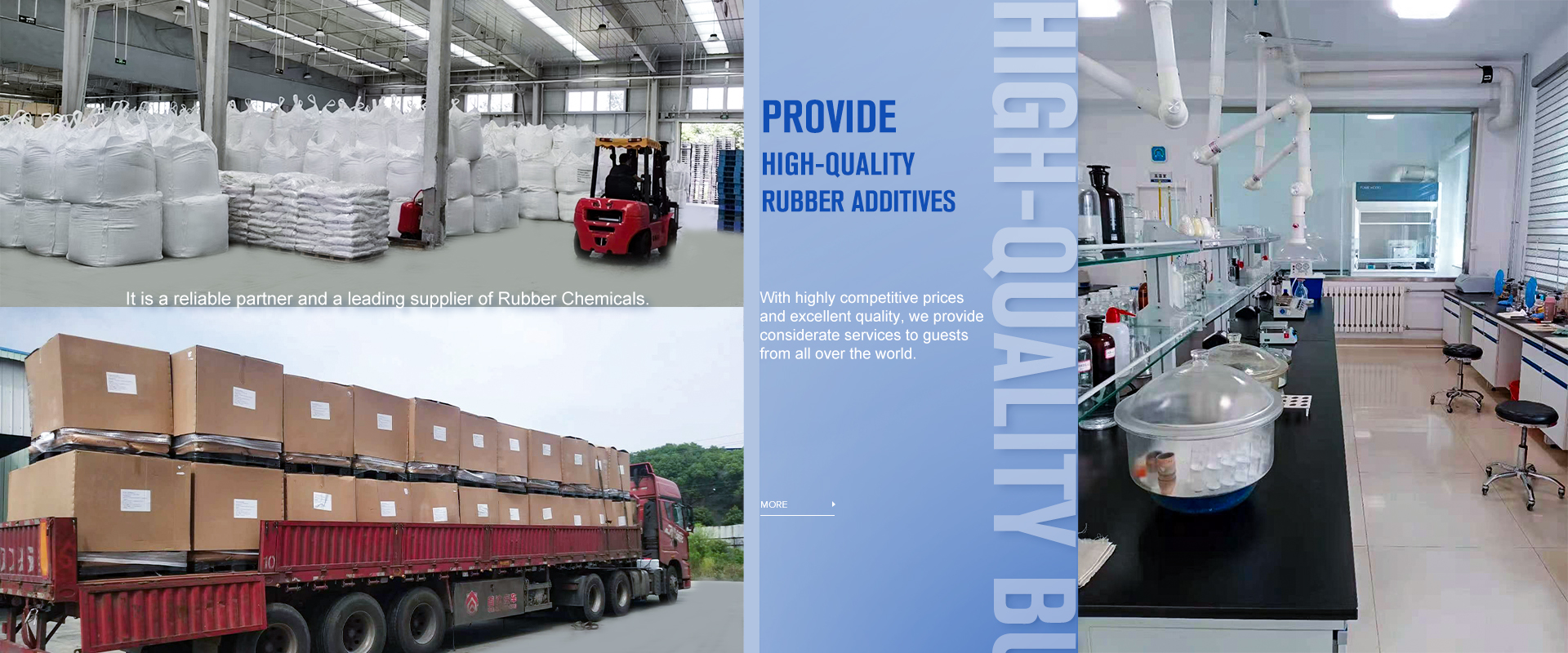 lt is a reliable partner and a leading supplier of Rubber Chemicals.