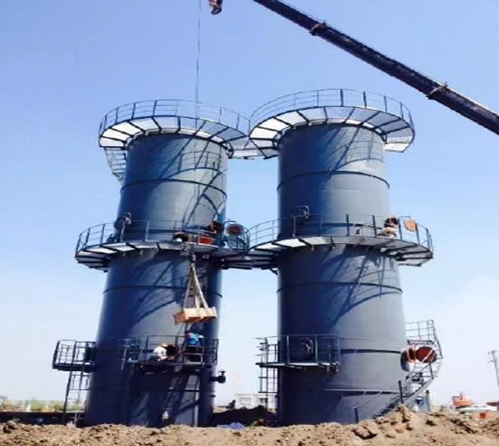 O projeto de dessulfurização a seco da nossa empresa está atualmente em construção