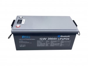 Batteria ricaricabile Smart Bms Bluetooth agli ioni di litio Lifepo4 12v 100Ah 200Ah 300Ah per auto da golf Ev