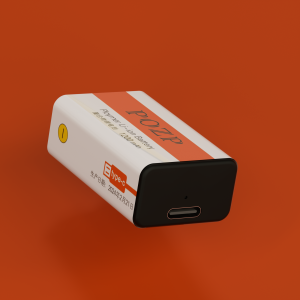 Bateri boleh dicas semula litium 900mah 9V persegi mikrofon multimeter alat perubatan Bateri litium boleh dicas semula USB