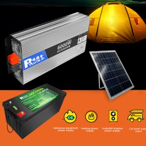 Inverter Bærbar bilspenningsomformer Solar AC 220V 1500W 2000W 3000W 6000W