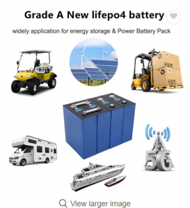 6000 жизнен цикъл Hithium Lifepo4 280 призматична батерия 3.2v Lifepo4 батерия 280ah батерия за съхранение на енергия за слънчева система