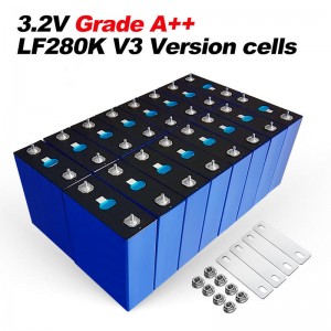 3.2v 150ah litijeva celica 280ah Lifepo4 baterijska celica litij železofosfatna sončna baterija
