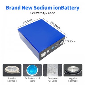 Batterie sodium-ion grande cellule unique carrée 210AH charge basse température -20 ° C charge -40 ° C décharge