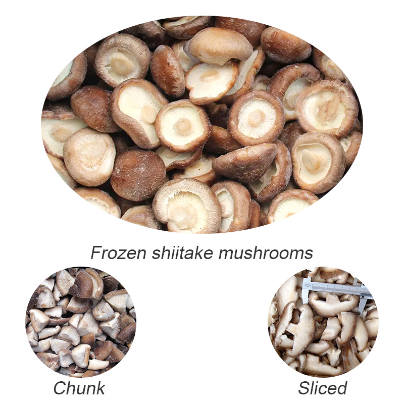 Frozen shiitake mushrooms