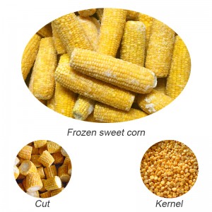 Hege kwaliteit 100% natuerlik Frozen sweet corn kernels mei koarting