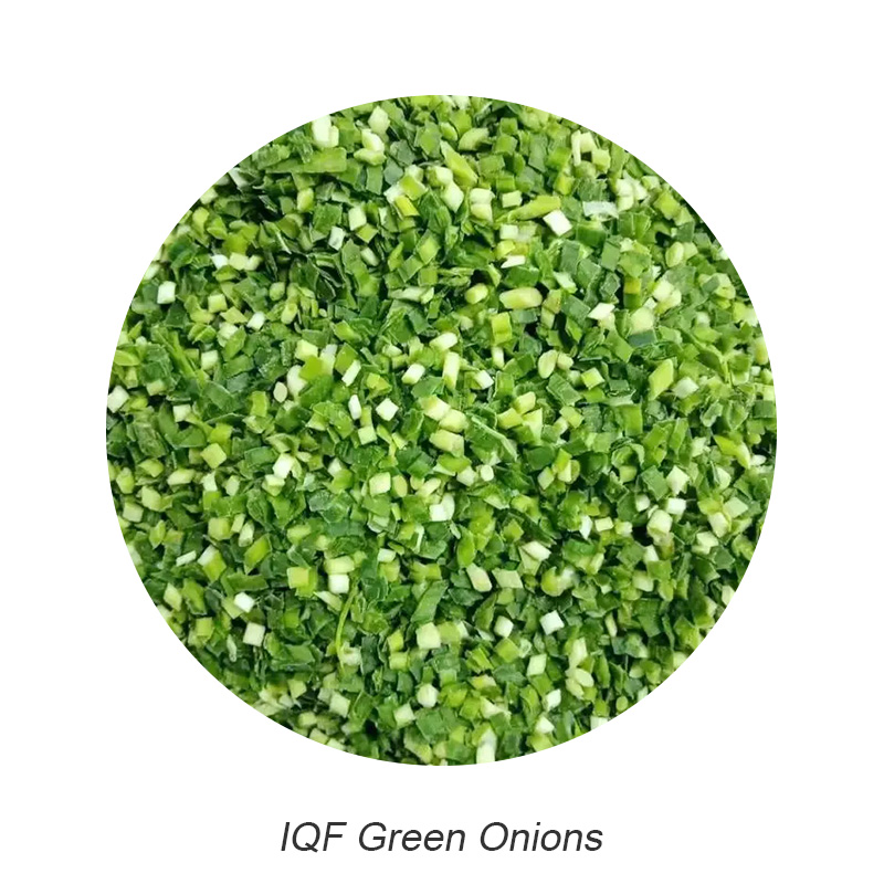 Chinese IQF Green Onions Cutting Frozen IQF Spr...