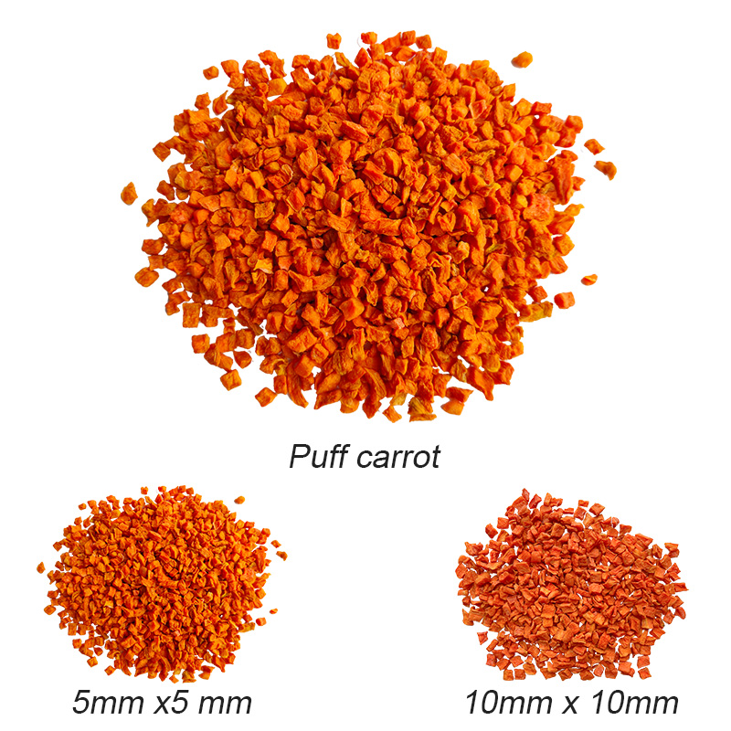Puffed carrot Floating carrot Dehydrated puff c...