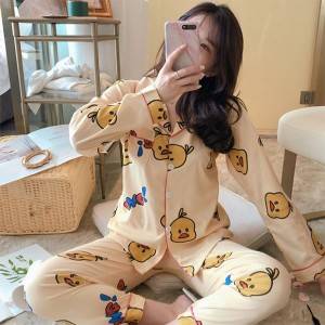 Professional Design Ladies Cotton Vests - China 100% cotton womens long-sleeved pajamas  pijamas summer short-sleeve pyjamas ladies pajamas women – Ruisheng