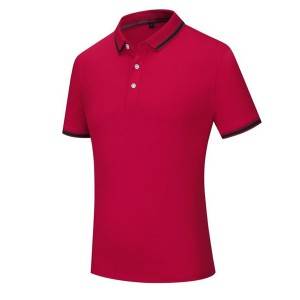 Cotton mens polo Shirt Uniform Polo Embroidery School Badge Polo T-Shirt