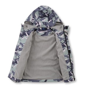Kids jackets for Spring or autumn grey camouflage coat factory directly made