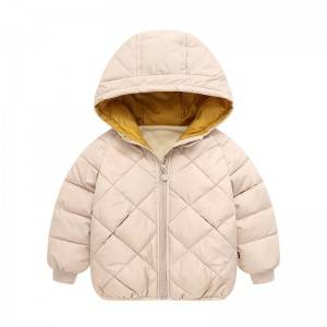 Baby hooded lightweight down jacket
