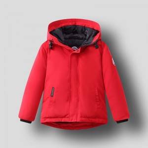 Baby hooded padded duck down jacket