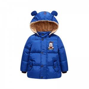 Men and women baby hooded thick duck down down jacket