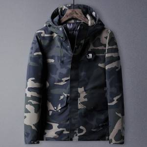 Boys camouflage print winter padded jacket