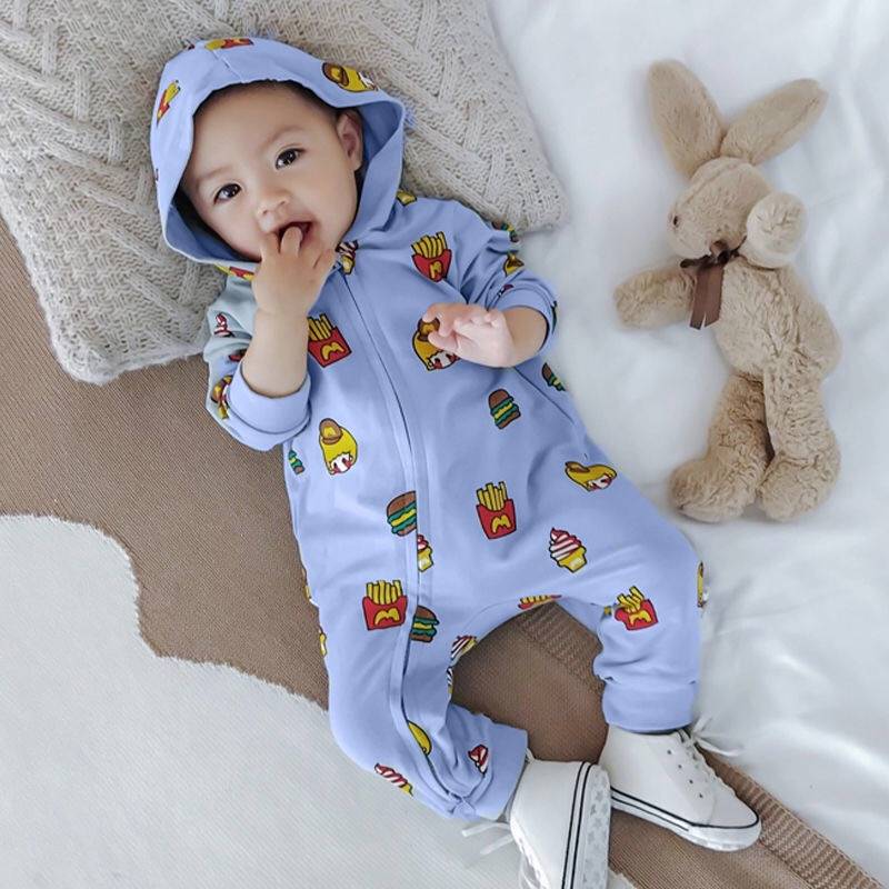 Hot-selling Childrens Waterproof Clothing - Spring and Autumn Newborn Baby Long Sleeve Print Hoodie – Ruisheng