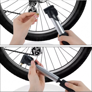 100Psi Mini Aluminium Alloy Bicycle Hand Air Pump Portable Bicycle Tire Pump