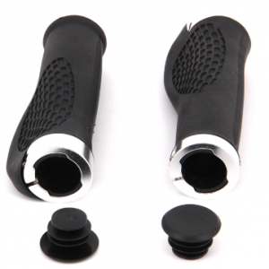 Factory Price China Non-Slip Silicone Foam MTB Grips with Durable Caps Bicycle Handlebar Grips Shockproof