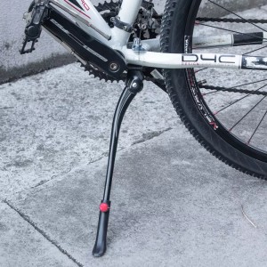 One of Hottest for China High Quality Mountain Bike Road Bicycle Aluminum Alloy Kickstand Single Support Foot Side Stand Bicycle Accessories