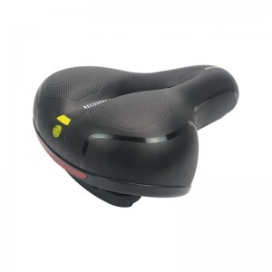 Comfortable Bike Seat Wide Bicycle Saddle Memory Foam Padded Soft Bike Cushion with Dual Absorbing Shock Rubber Balls