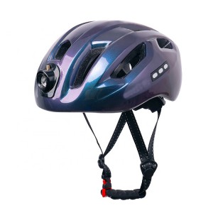 Double Side Rear Warning Bicycle Helmet With Lights Shock Absorption Liner Cycling Helmet Road Bike