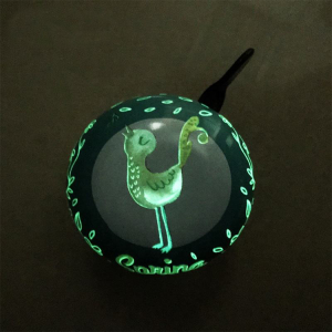Noctilucent Matte surface bicycle Ding dong Bell for bicycle ring steel Bike Bell Bicycle bike Bell with Fluorescent Printing