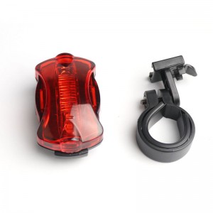 Bicycle Black Front Light and Red Rear Light set