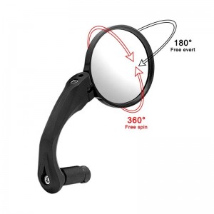 Rotatable And Adjustable Wide Angle bike Rear View Shockproof Convex Bicycle Mirror Universal For Bike Mirror