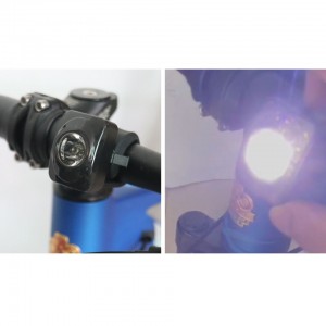 120LM+65LM Safty Front and Rear USB Rechargeable Bicycle Light With Low Baterry Indicator
