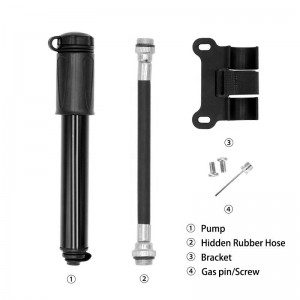 Professional China China Portable Multi-Function High Pressure Mini Bicycle Air Pump for Road and Mountain Bikes