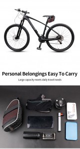Short Lead Time for Multifuctional Bicycle Trunk Panniers Bike Rear Seat Saddle Bag Outdoor Cycling Backseat Side Storage Luggage with Portable Handle & Reflective Strip Bike Bag