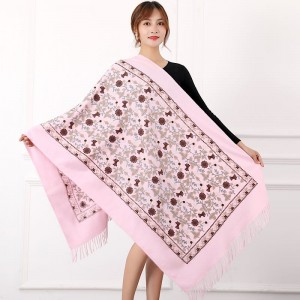 cashmere shawl embroidery embroidered thick scarf in ethnic color