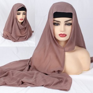 Wholesale Neckerchief Factory –  instant chiffon hijab Ready To Wear One Piece Al Amira Hijab – Runmei