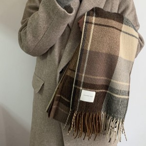 plaid scarf super Soft Classic Cashmere Feel Winter Scarf