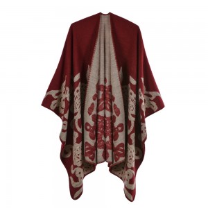 Women’s Shawl Wrap Poncho Open Front Blanket Shawls