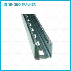 Factory For Universal Strut Clamp - 41*41 C-Channel for Steel Channel Support System with Punched Holes – Ningbo Runner