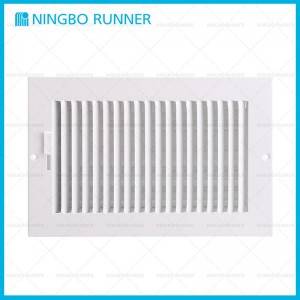 Popular Design for 1/2”Fin Steel Register Metal Lever - Steel Register 1-way-with Damper Sidewall Ceiling Register White – Ningbo Runner