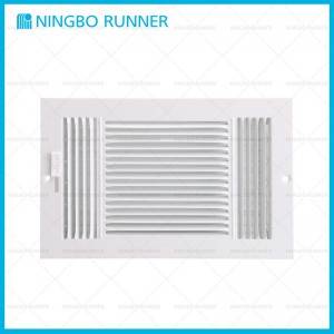 Top Quality Hvac Service - Steel Register 3-way-with Damper Sidewall Ceiling Register White – Ningbo Runner