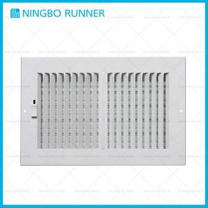 Top Quality Hvac Service - Aluminum Register 2-way-with Damper Sidewall Ceiling Register White – Ningbo Runner