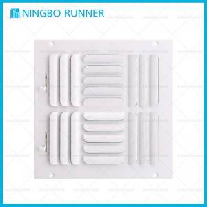 Cheap PriceList for Perforated Supply Diffuser - Steel Curved Blade Register 4-Way-with Damper and Metal Lever Sidewall Ceiling Register White – Ningbo Runner