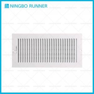 Factory best selling Aluminum Square Ceiling Diffuser 4-Way - Steel Register 1-Way-with Damper and Metal Lever Sidewall Ceiling Register White – Ningbo Runner