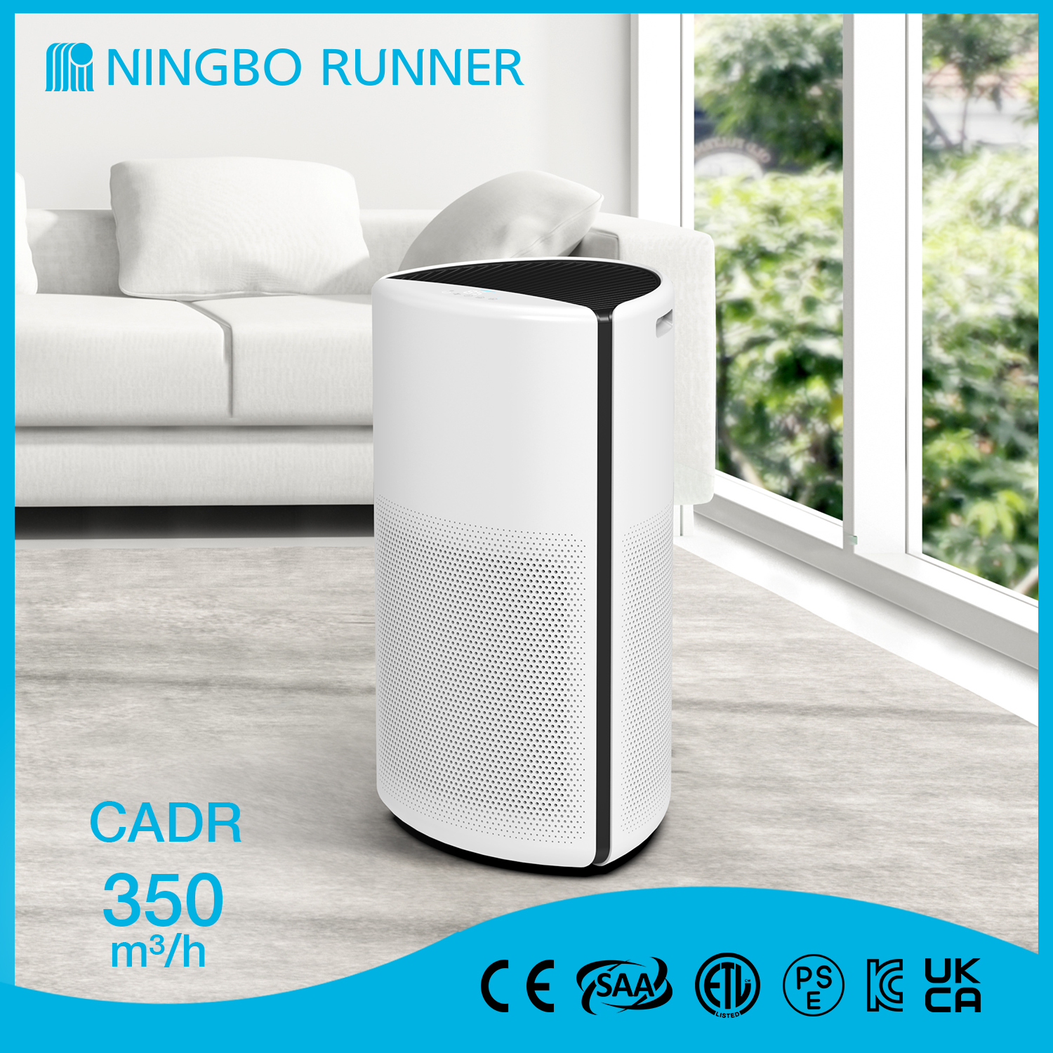 High Quality Portable with UVC Light and HEPA Filter Home Air Purifier Featured Image