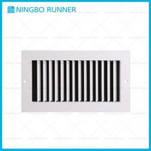 Aluminum Vertical Single Deflection Grille White Sidewall and Ceiling Supplies and Returns