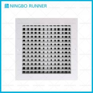 Aluminum Double Deflection Horizontal and Vertical Grille White Sidewall and Ceiling Supplies and Returns