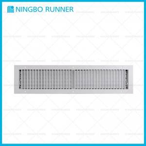 Aluminum Vertical Single Deflection Supply White Sidewall and Ceiling Supplies and Returns
