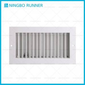 Aluminum Vertical Single Deflection Grille with Damper White Sidewall and Ceiling Supplies and Returns