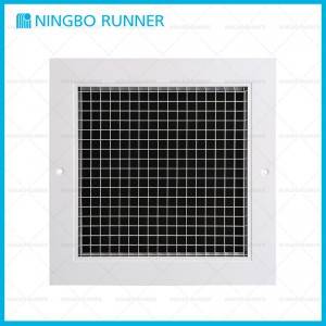Aluminum Egg Crate Return Grille White Sidewall and Ceiling Supplies and Returns