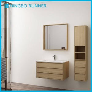 Bathroom Vanity with Sink Modern Design Wash Basin Cabinet Wall Mounted with Mirror