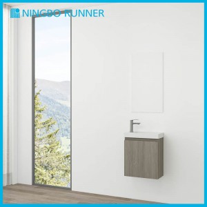 44cm Small Bathroom Best Choice Cheap Price Simple Hanging Vanity with Mirror and Basin