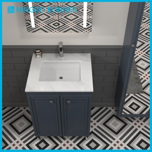 24″New Transitional design Freestanding Bathroom Vanity Unit with Mirror Cabinet And High Cabinet
